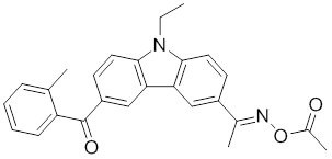 1-9-etil-6-(2-metilbenzoil)-9H-carbazol-3-iletanona 1-(O-acetiloxima) CAS: 478556-66-0